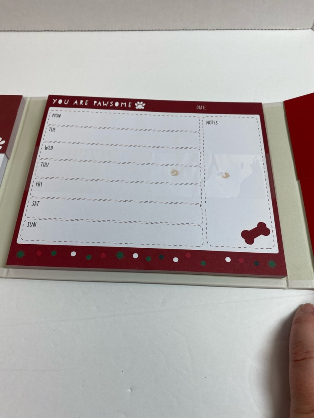 Weekly Organizer Sticky Note Set - Red/Green Holiday Design - Picture 5 of 6
